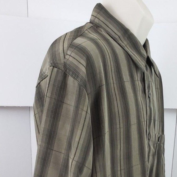 Haggar Long Sleeve Luxury Microfiber Mens Shirt XL - Picture 5 of 7